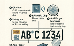 New Smart Number Plates Coming to Sri Lanka news image