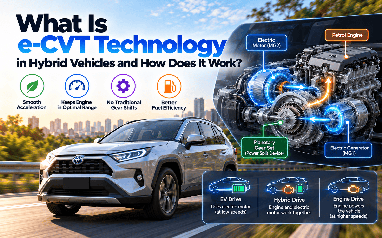 What Is e-CVT Technology in Hybrid Vehicles and How Does It Work? feature image