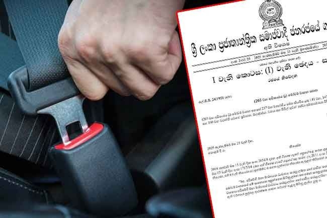 Gazette issued on mandatory seat belts for all vehicles traveling on expressways feature image