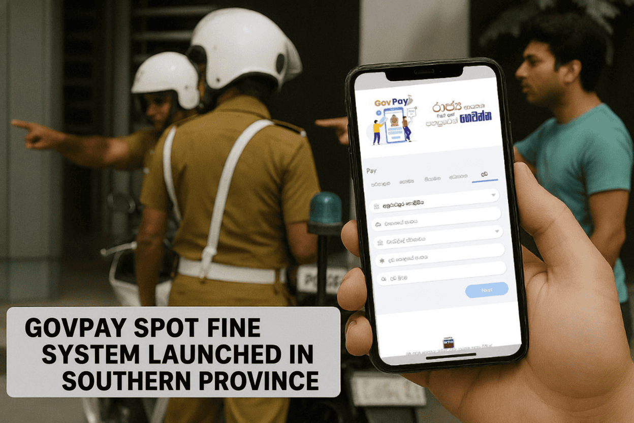 GovPay spot fine system launched in Southern Province feature image